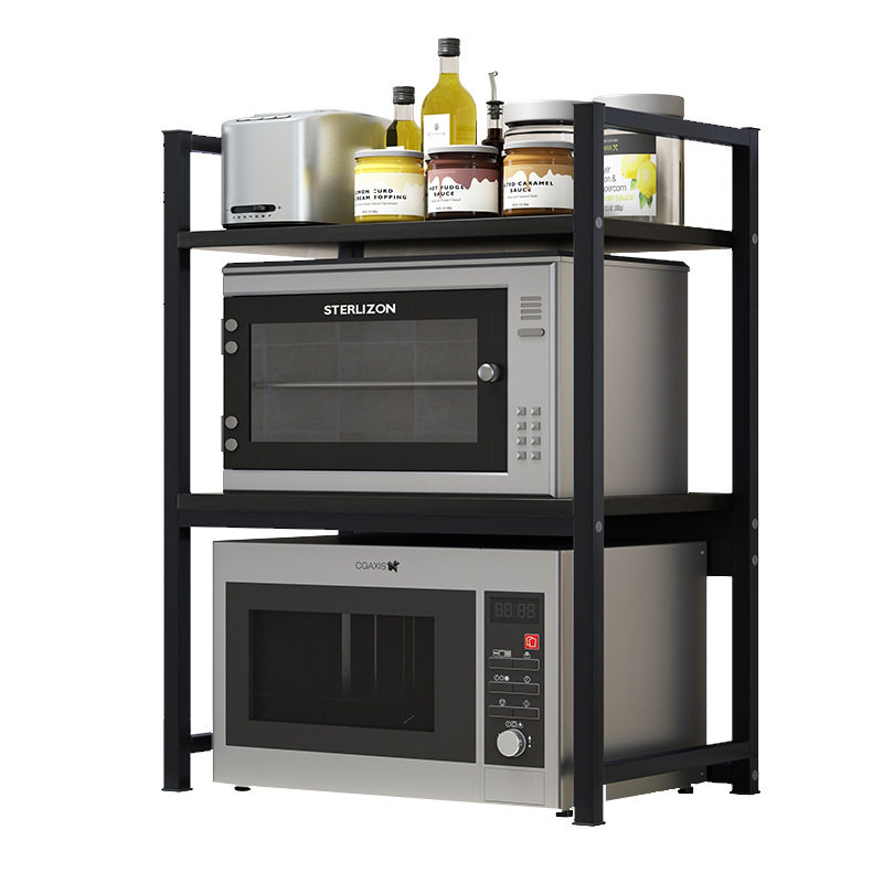 厨房置物架调料收纳架烤箱台面双层多功能微波炉架子用品家用大全,淘宝优惠券,粉丝福利购,淘宝优惠卷