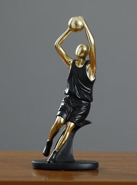 摆件简约现代创意电视柜书房酒柜装饰品摆设篮球运动员树脂工艺品