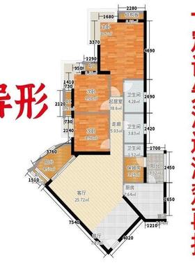 在线67434看房子户型图析分局家居布选房房办公室住宅买缺角对冲