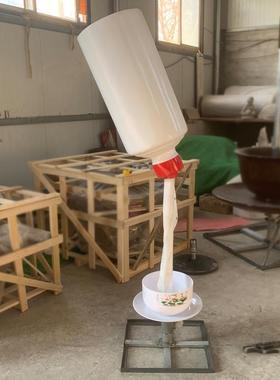 现货杯玻璃钢48357仿真大瓶子奶水茶模型梦之蓝流塑红酒瓶子雕定