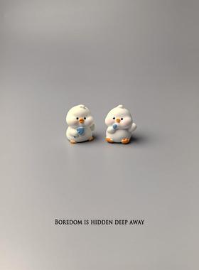 无聊了！摆一面12804动堆玩耍鸭小物摆情绪稳定桌装件饰工位解压