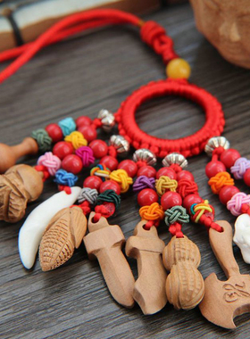 桃木吊坠挂件孕妇宝宝婴儿童