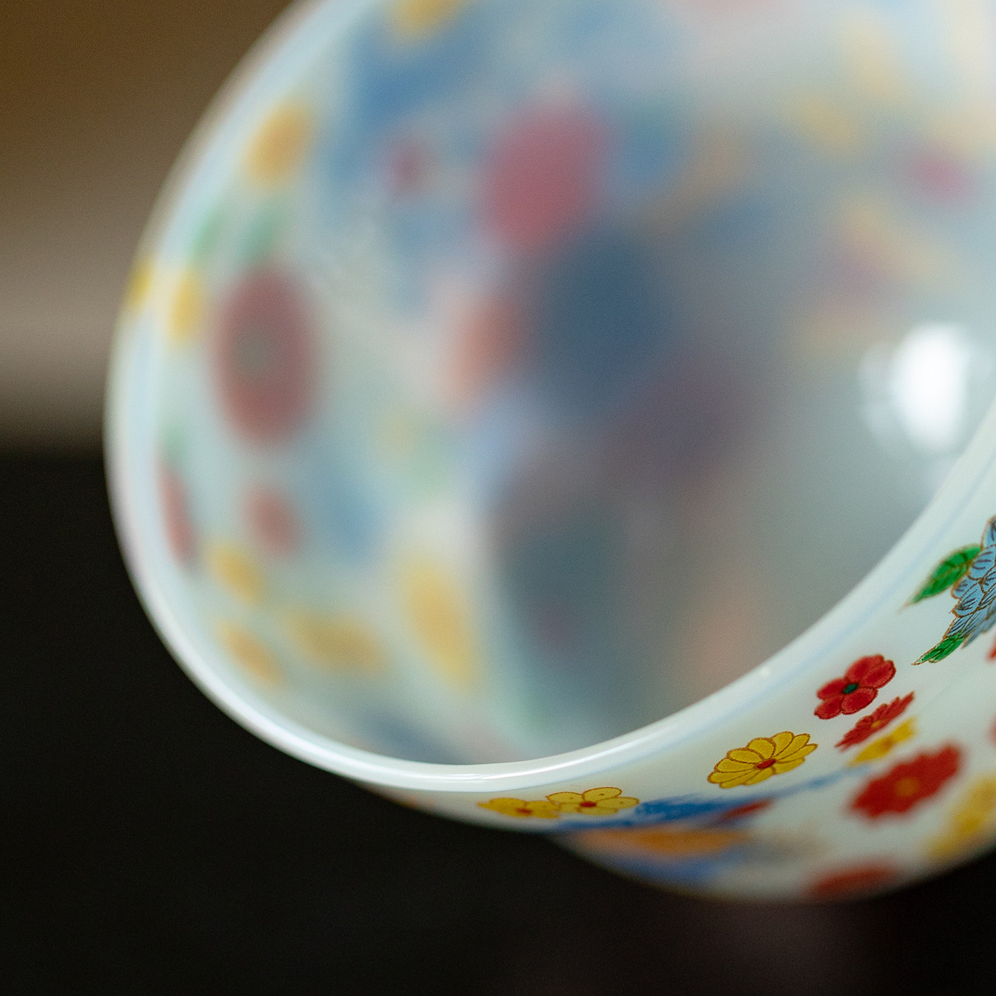 里作冰玉繁花日式茶杯家用耐热玻璃品茗杯女士个人专用主人杯单杯,淘宝优惠券,粉丝福利购,淘宝优惠卷