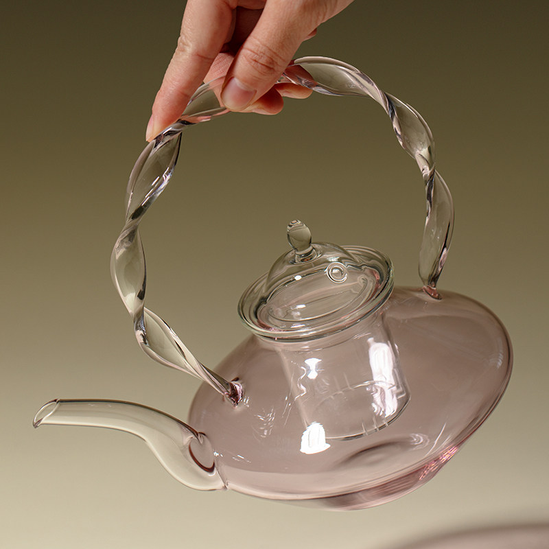 里作高端电陶炉煮茶壶套装新中式创意手工玻璃烧水壶煮花茶壶套组,淘宝优惠券,粉丝福利购,淘宝优惠卷