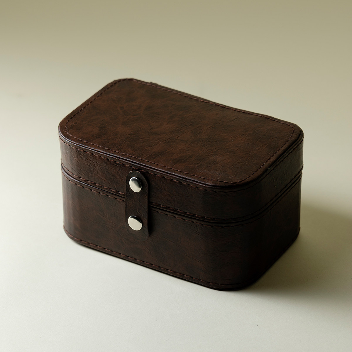 里作 皮质双格旅行收纳盒一壶三杯复古便携式茶器首饰收纳茶事包,淘宝优惠券,粉丝福利购,淘宝优惠卷