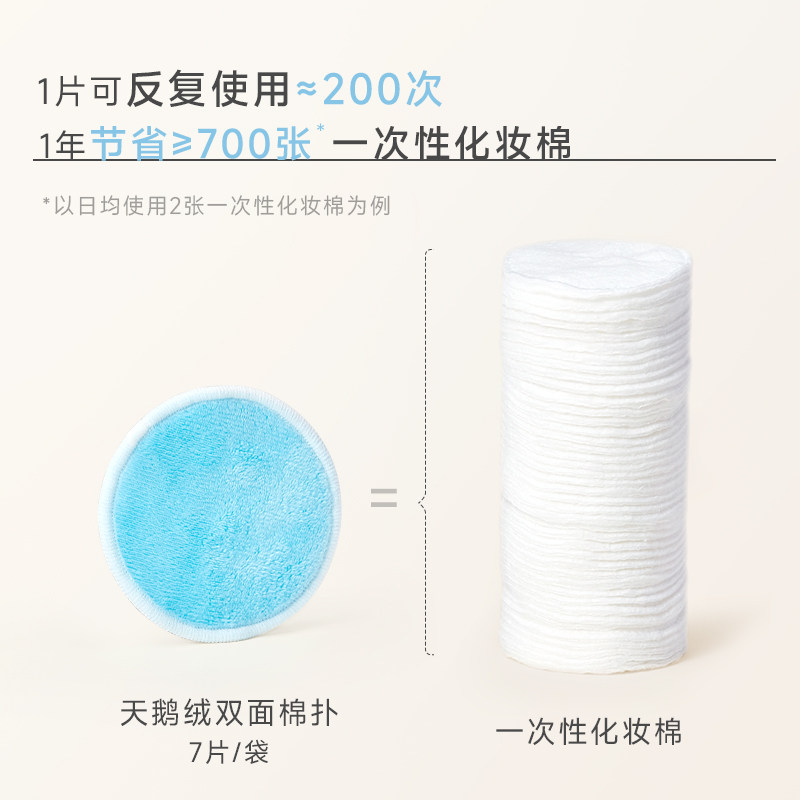 ALMAK欧茉可天鹅绒棉扑洁面双面可重复使用可水洗洗脸扑化妆卸妆,淘宝优惠券,粉丝福利购,淘宝优惠卷