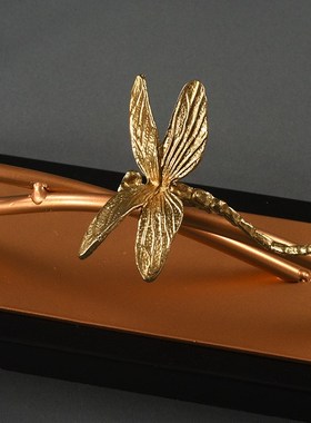 新中式荷花摆件样板房茶餐厅客厅玄关桌面摆设卧室电视柜软装饰品