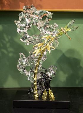 柏梵新中式太湖石摆件高档轻奢客厅办公室玄关装饰品酒柜开业礼品