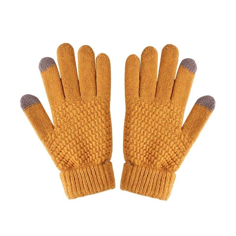 新款触屏手套男女士秋冬季加绒加厚保暖防寒户外骑行毛线针织手套,淘宝优惠券,粉丝福利购,淘宝优惠卷