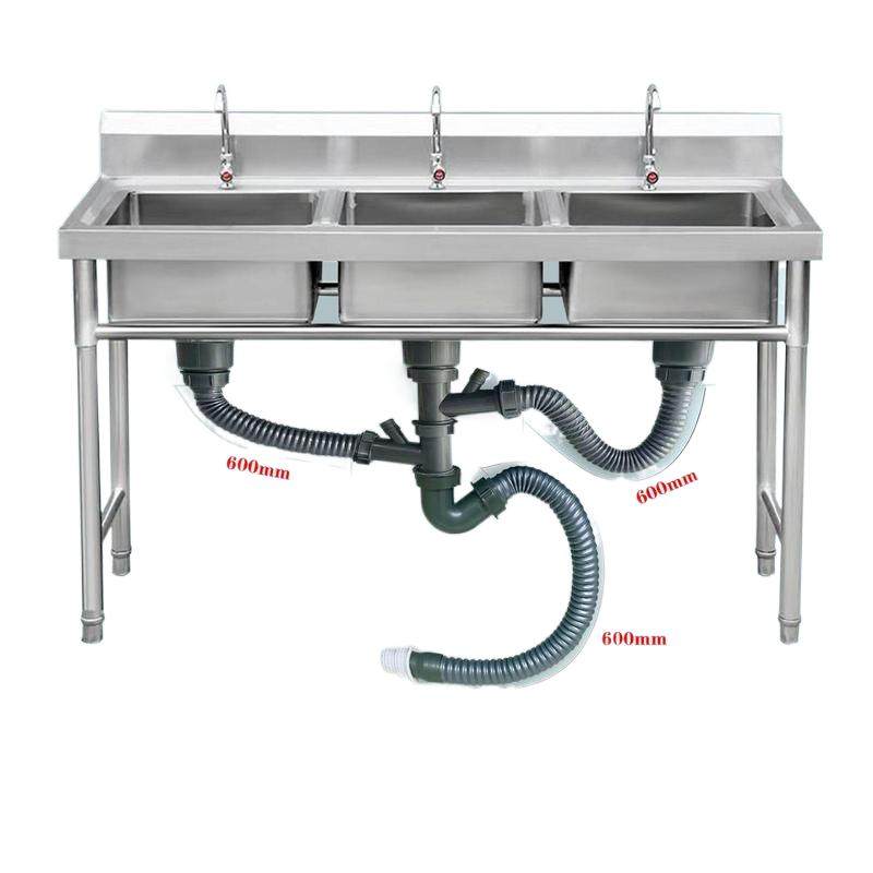 商用不锈钢水槽水池下水管套装厨房食堂饭店带支架洗碗池下水器,淘宝优惠券,粉丝福利购,淘宝优惠卷