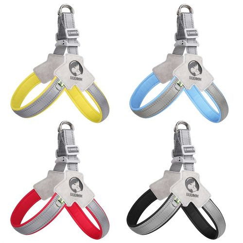 狗套头脖套夏季中型犬小型犬泰迪狗防脱防咬狗狗背心式遛狗牵引绳 - 图3