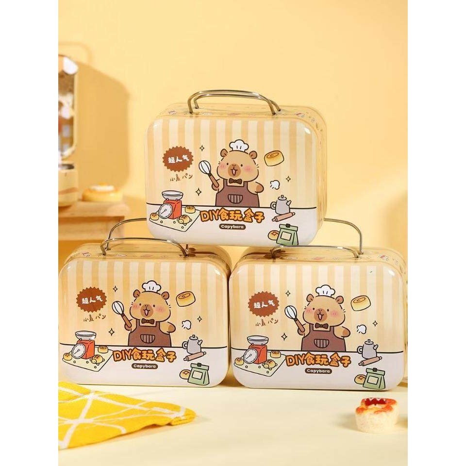 DIY食玩盒子微缩马口铁盒迷你玩具模型卡皮巴拉烘焙屋儿童玩具,淘宝优惠券,粉丝福利购,淘宝优惠卷