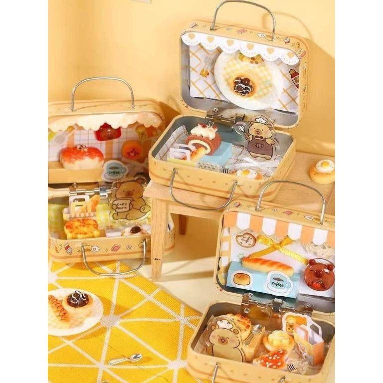 DIY食玩盒子微缩马口铁盒迷你玩具模型卡皮巴拉烘焙屋儿童玩具,淘宝优惠券,粉丝福利购,淘宝优惠卷