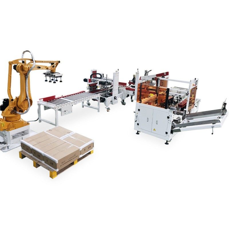 源头工厂全自动开箱封箱码垛流水线 食品饮料工字型封箱机码垛机,淘宝优惠券,粉丝福利购,淘宝优惠卷