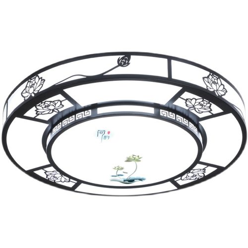 新中式大圆灯简约现代2022年新款大尺寸客厅灯中国风led吸顶灯具 - 图3