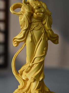 黄杨木嫦娥奔月摆件 木雕人物嫦娥仙子家居工艺品摆饰中秋节礼品
