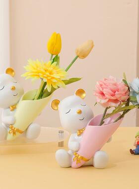 创意暴力熊小摆件家居客厅电视柜酒柜玄关乔迁新居搬新家装饰品