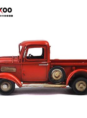 圣诞创意礼品复古皮卡车模型家居礼品摄影道具咖啡厅酒吧装饰摆件