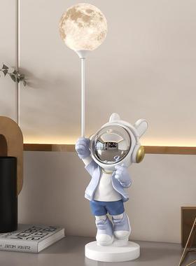 太空人比心宇航员桌面小夜灯摆件客厅卧室乔迁新居搬新家装饰品