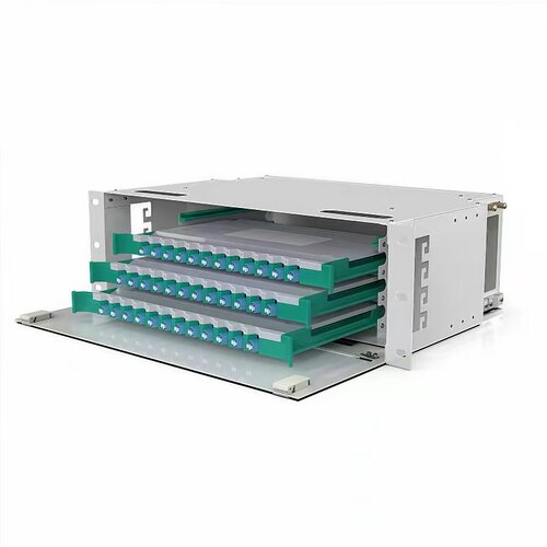 光纤配线架LC小方头12/24/48/72/96/144/288芯机架式加厚ODF子框 - 图3