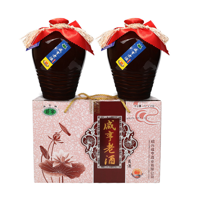 绍兴咸亨六年陈酿绍兴黄酒半甜型1L传统陶坛老酒官方旗舰店正品,淘宝优惠券,粉丝福利购,淘宝优惠卷