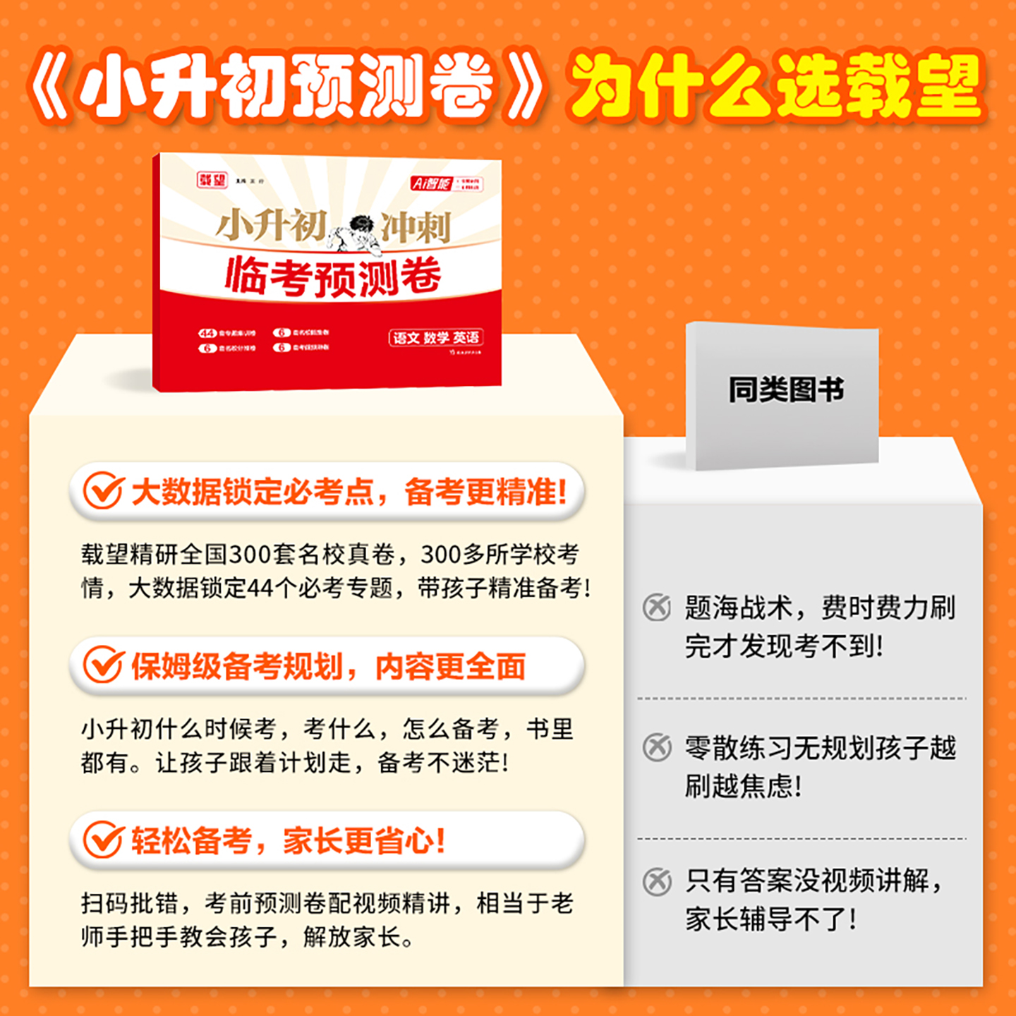 2025载望小升初临考预测卷全国著名重点初中招生试卷赠高分必备手册语文数学英语通用小升初课内辅导书同步训练题册总复习资料大全