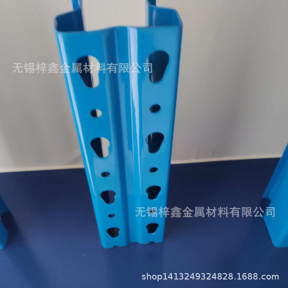 优惠直供U型钢重型货架立柱8060葫芦孔悬臂式货架立柱才材料 - 图1