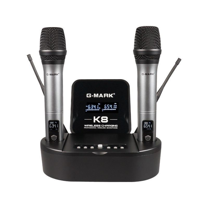 无线一拖二麦克风话筒充电放啸叫家用KTV专业舞台U段调频自动充电,淘宝优惠券,粉丝福利购,淘宝优惠卷