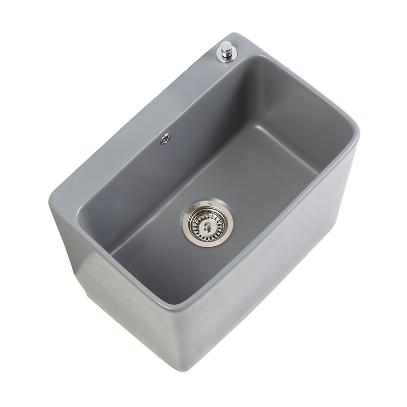 拖把池大号阳台家用特大号长方形洗拖布盆落地式卫生间洗墩布池槽 - 图3