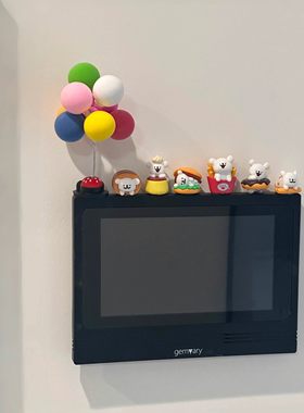 可视门铃装饰摆件家居入户客厅玄关卡通创意可爱饰品摆件2025新款