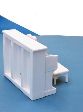 娃娃屋配件迷你家具仿真小钢琴和琴凳乐器模型摆件客厅沙发茶机