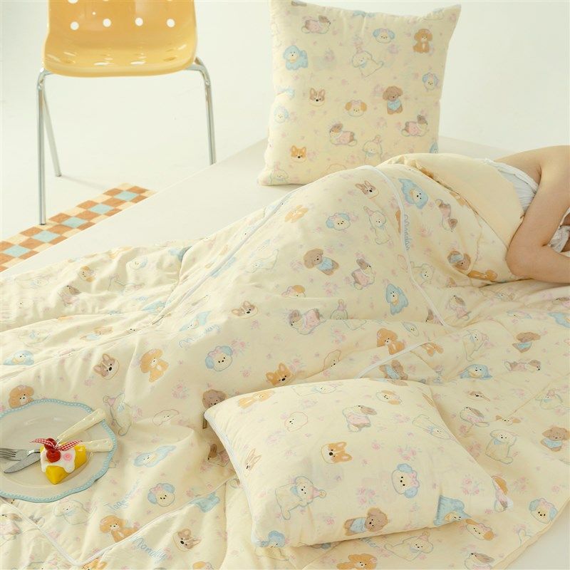 卡通抱枕被子两用可折叠汽车载靠枕办公室午休毯空调被二合一 - 图3