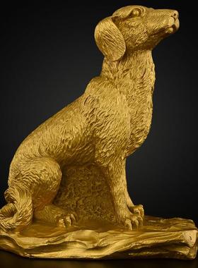 黄铜十二生肖摆件全套鼠牛虎兔龙蛇马羊猴鸡狗猪本命年生肖三合