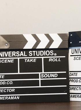 电影拍板导演板打板婚纱儿童影楼拍摄摄影道具拍照黑色场记板木质