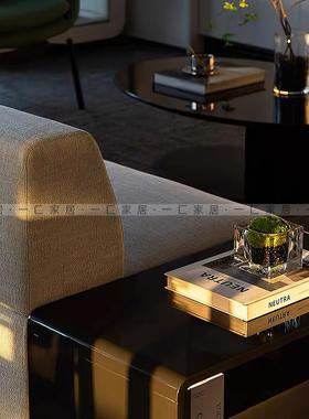 一匚 现代简约玻璃方形苔藓花艺装饰画 样板间酒店卧室床头柜摆件