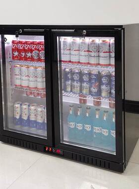 嵌入式冷藏柜商用酒水展示冰柜饮料风冷保鲜冷藏不锈钢吧台下冰箱