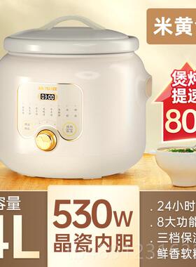 天际（家电） DGDD22B30BSGCW正品天电炖锅瓷煮粥煲锅家用小型插