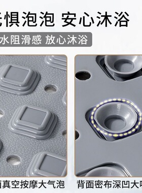 浴室防滑垫淋浴房卫生间专用耐磨防摔脚垫酒店洗澡间按摩防水垫子
