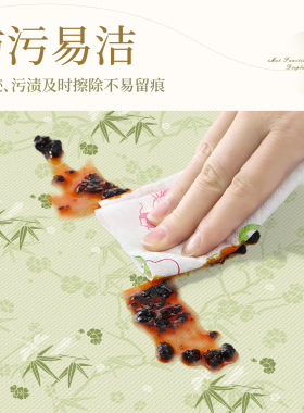 美式餐桌布艺高级感圆桌布盖布巾防水家用轻奢圆形茶几布餐桌台布