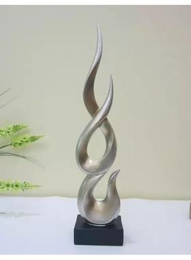 北欧现代简约创意家居电视柜酒柜办公室装饰火焰工艺礼品摆饰隔断