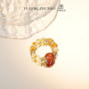 Youqing Jewelry Natural Blonde Crystal Wealth Opening Ring