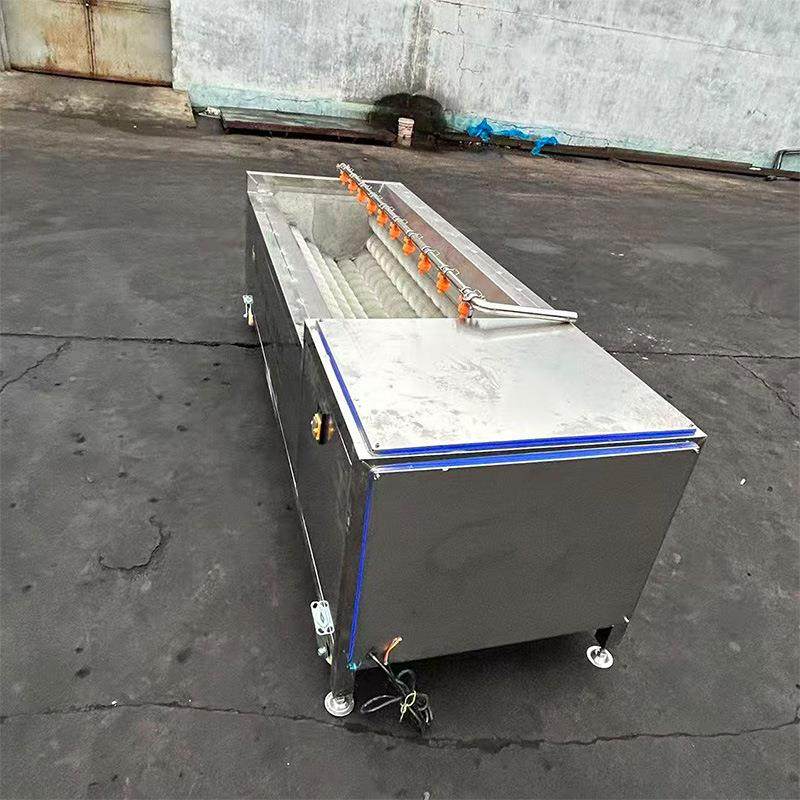 贝壳类毛辊清洗机 全自动牡蛎海鲜清洗设备 土豆毛刷去皮清洗机,淘宝优惠券,粉丝福利购,淘宝优惠卷