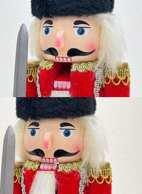 胡桃夹子圣诞送礼摆件店铺橱窗陈列木偶英国士兵儿童房酒柜家居