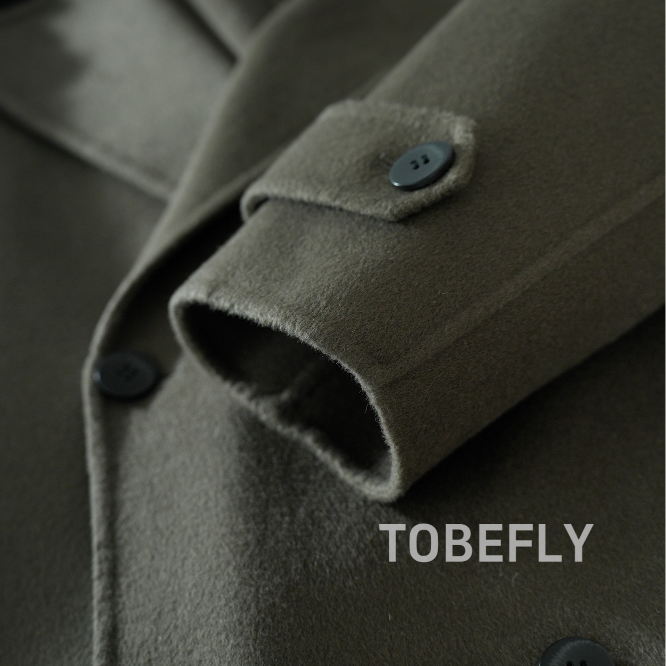 Tobefly100绵羊毛简约双面呢大衣中长款25秋冬新款毛呢外套95873,淘宝优惠券,粉丝福利购,淘宝优惠卷