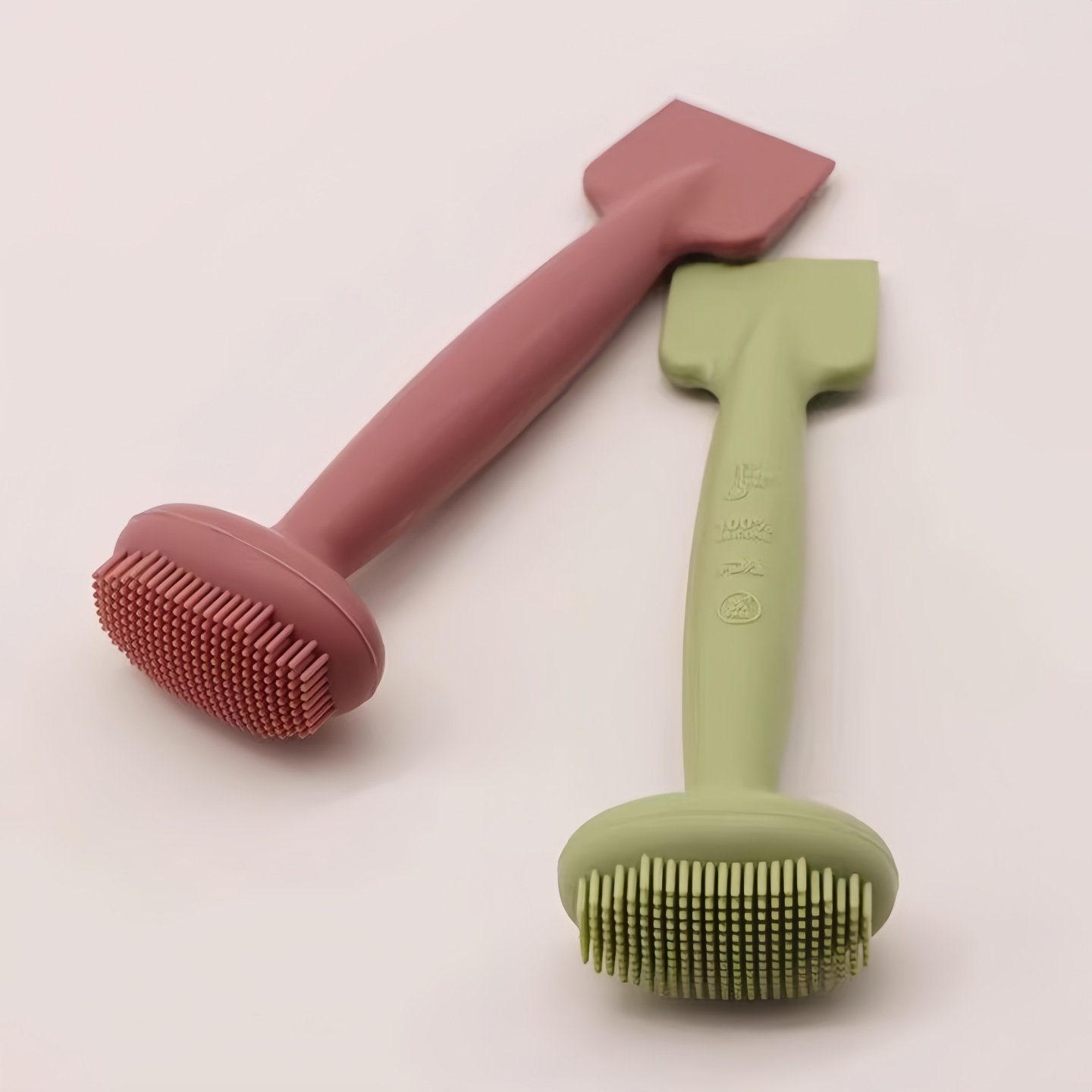 双头硅胶洗脸刷洁面刷清洁面膜刷手柄柔软洁面仪泥膜涂抹式美妆刷,淘宝优惠券,粉丝福利购,淘宝优惠卷