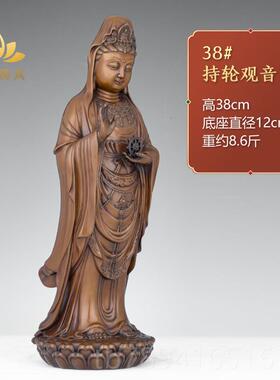 高档紫铜菩三亚南山三面观供音佛像紫铜普陀山南海观世萨家用奉摆