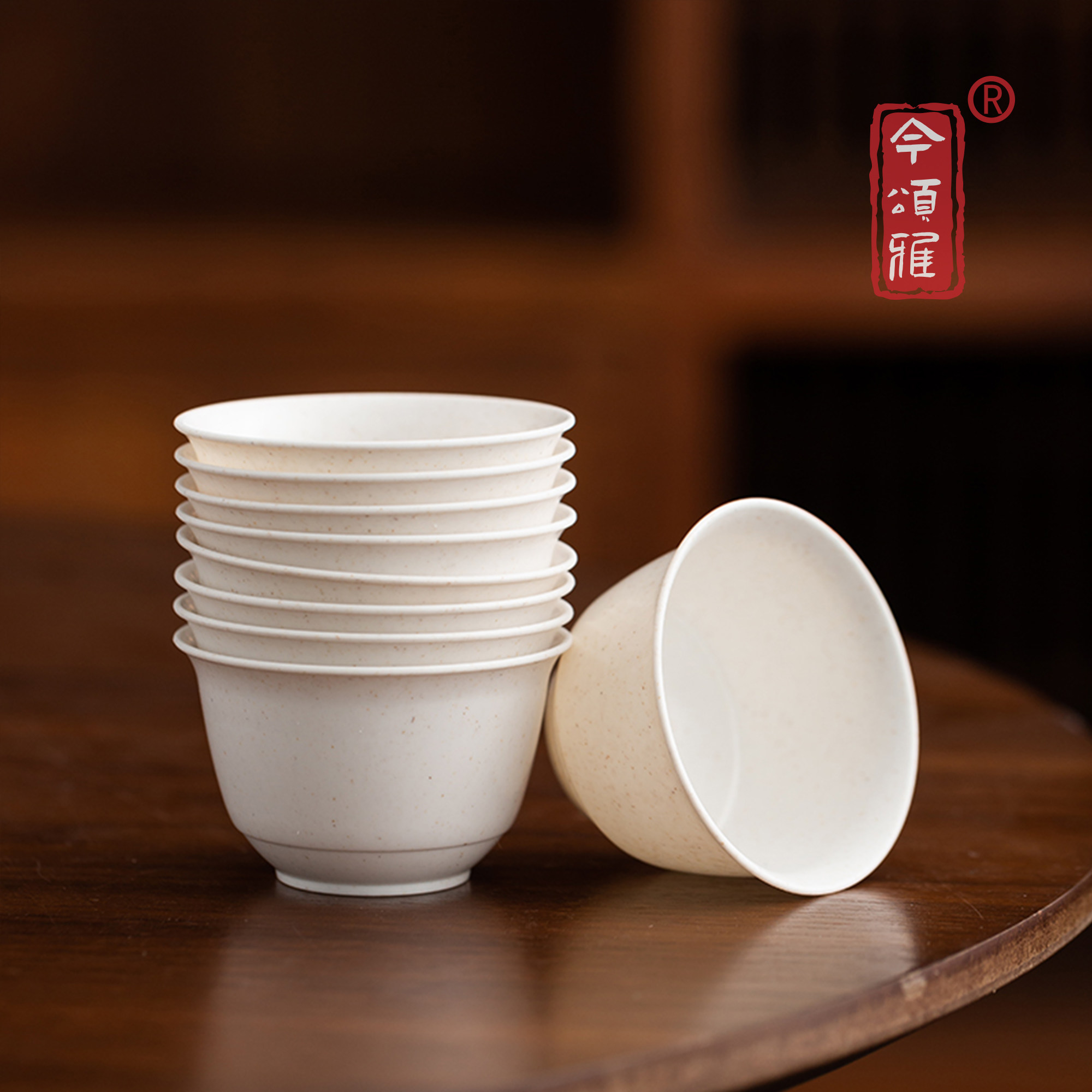 Jinsongya disposable tea cup small Chinese style tea cup