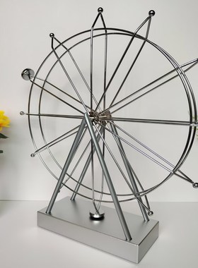 创意永动机永动仪k摩天轮旋转牛顿摆客厅卧室装饰品磁悬浮混沌摆
