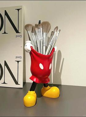 童趣卡通米奇提裤衩玄关摆件收纳置物架创意可爱家居好物桌面笔筒