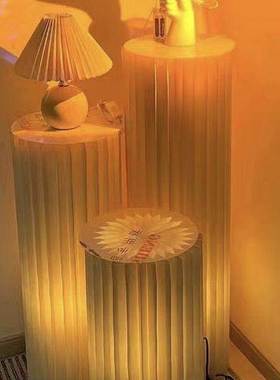 网红房间改造用品发光罗马柱甜品台展示架直播间背景间装饰摆件